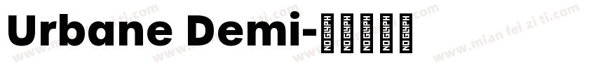 Urbane Demi字体转换